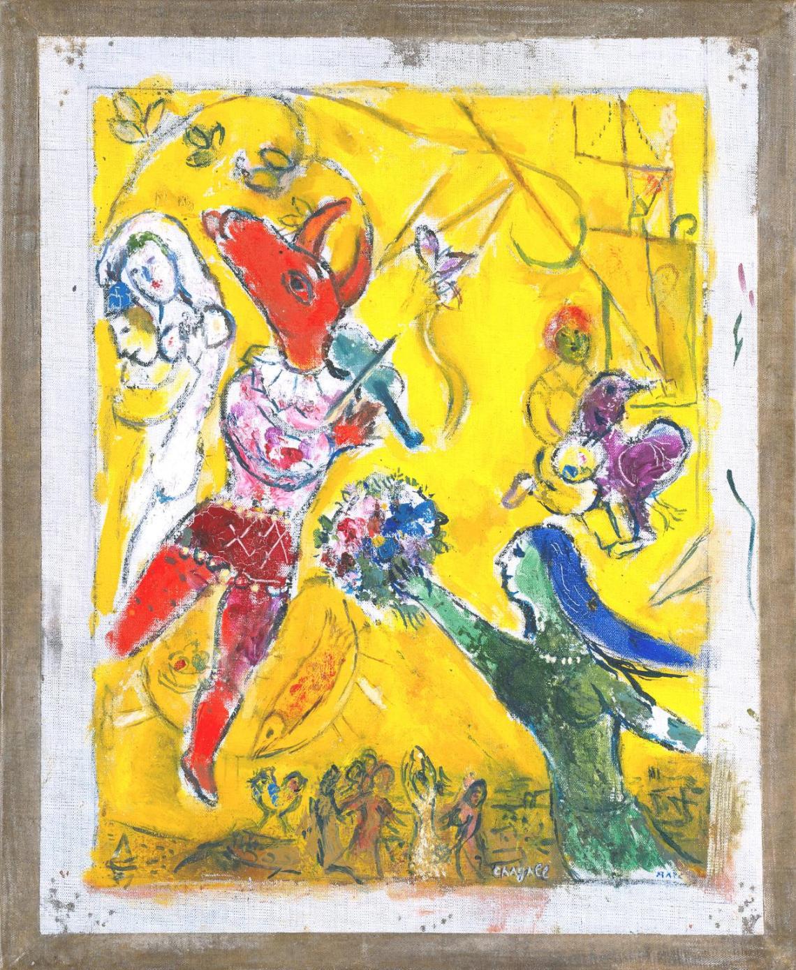The Dance and the Circus 1950 by Marc Chagall 1887-1985